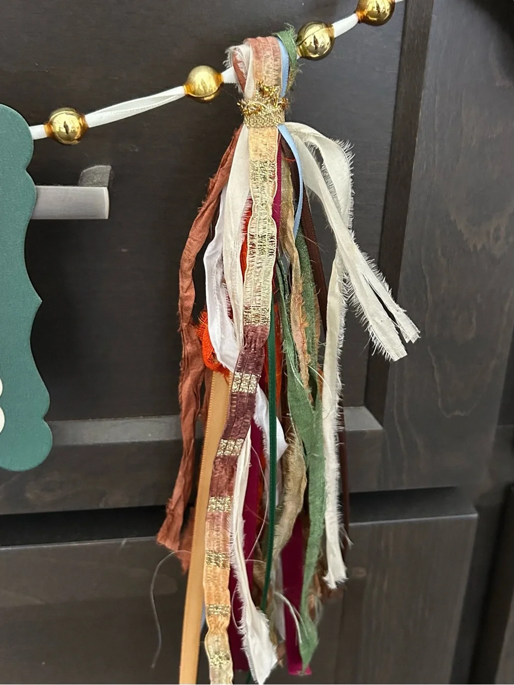 Thanksgiving garland 1900s vintage repurposed holiday postcards